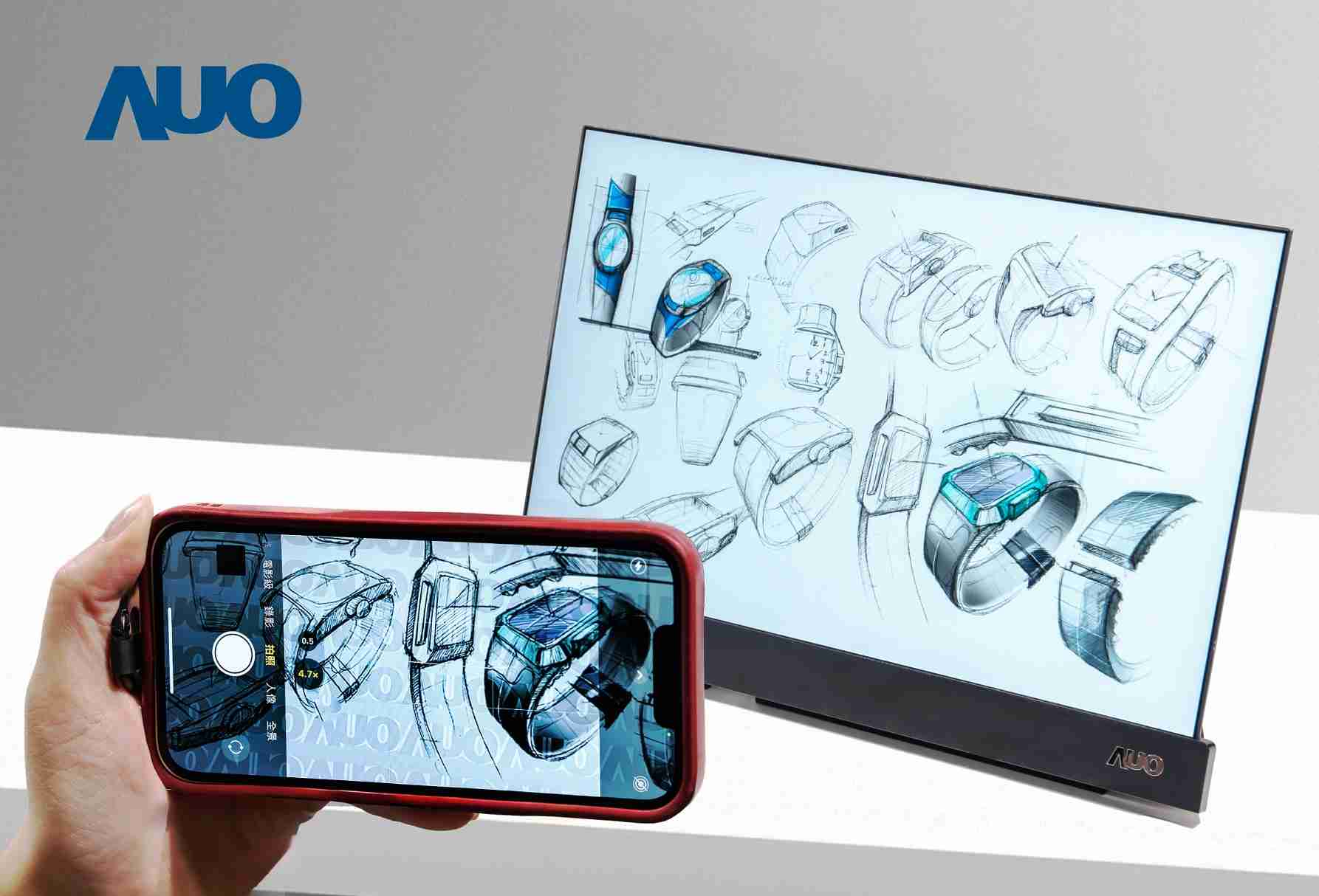 菠菜论坛16吋防窥显示器，，采用人眼无法察觉、、、相机拍摄时才显现的隐藏式水印技术，，未来可结合AI镜头侦测周围环境，，实时开启或关闭水印，，，大幅提升在公共场域使用显示器的安全性